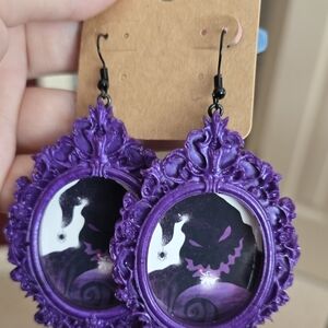 Mystical Purple Frame Earrings